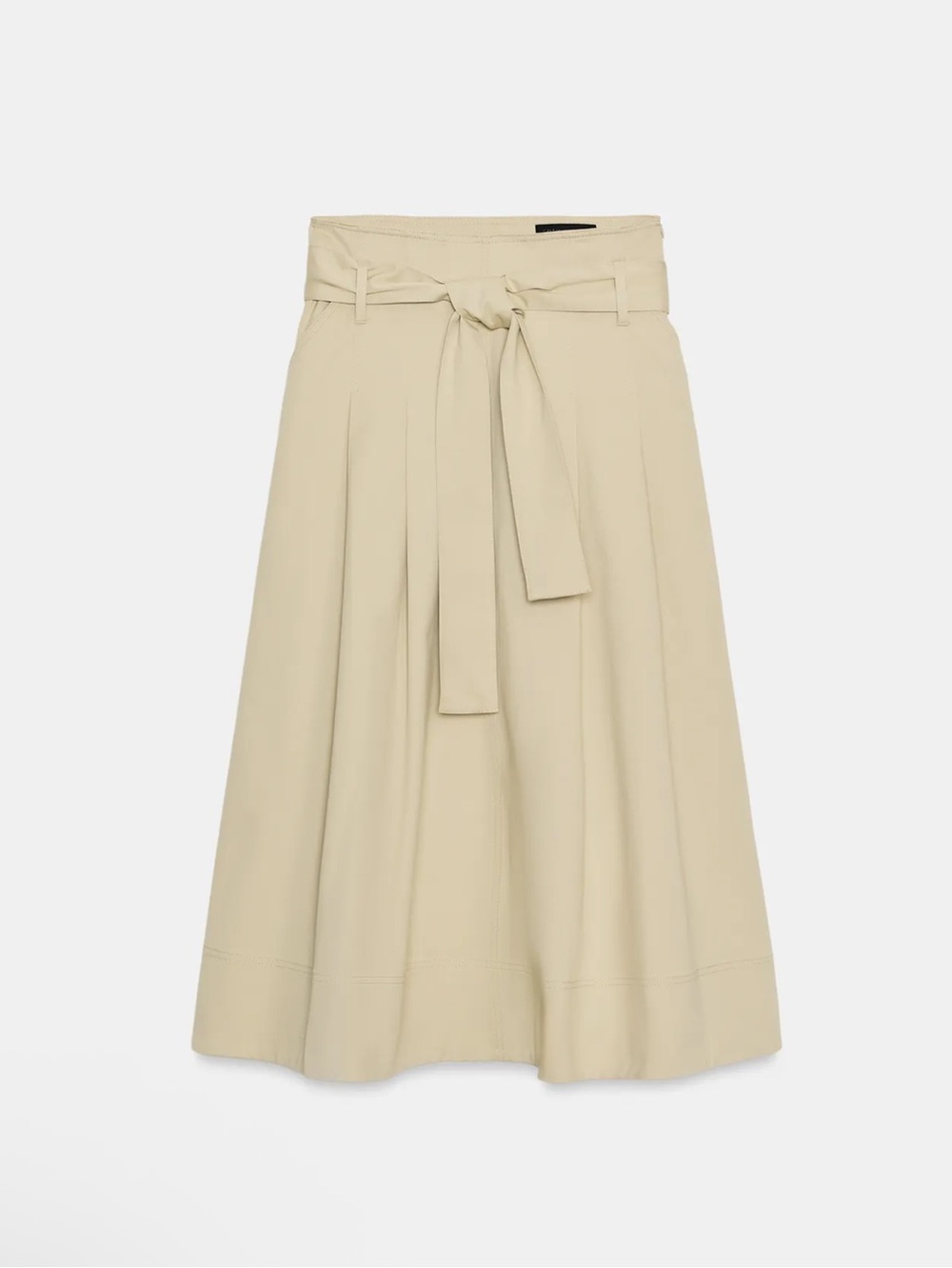 Zara STRIPED MIDI SKIRT WITH BELT - Picture 2 of 6